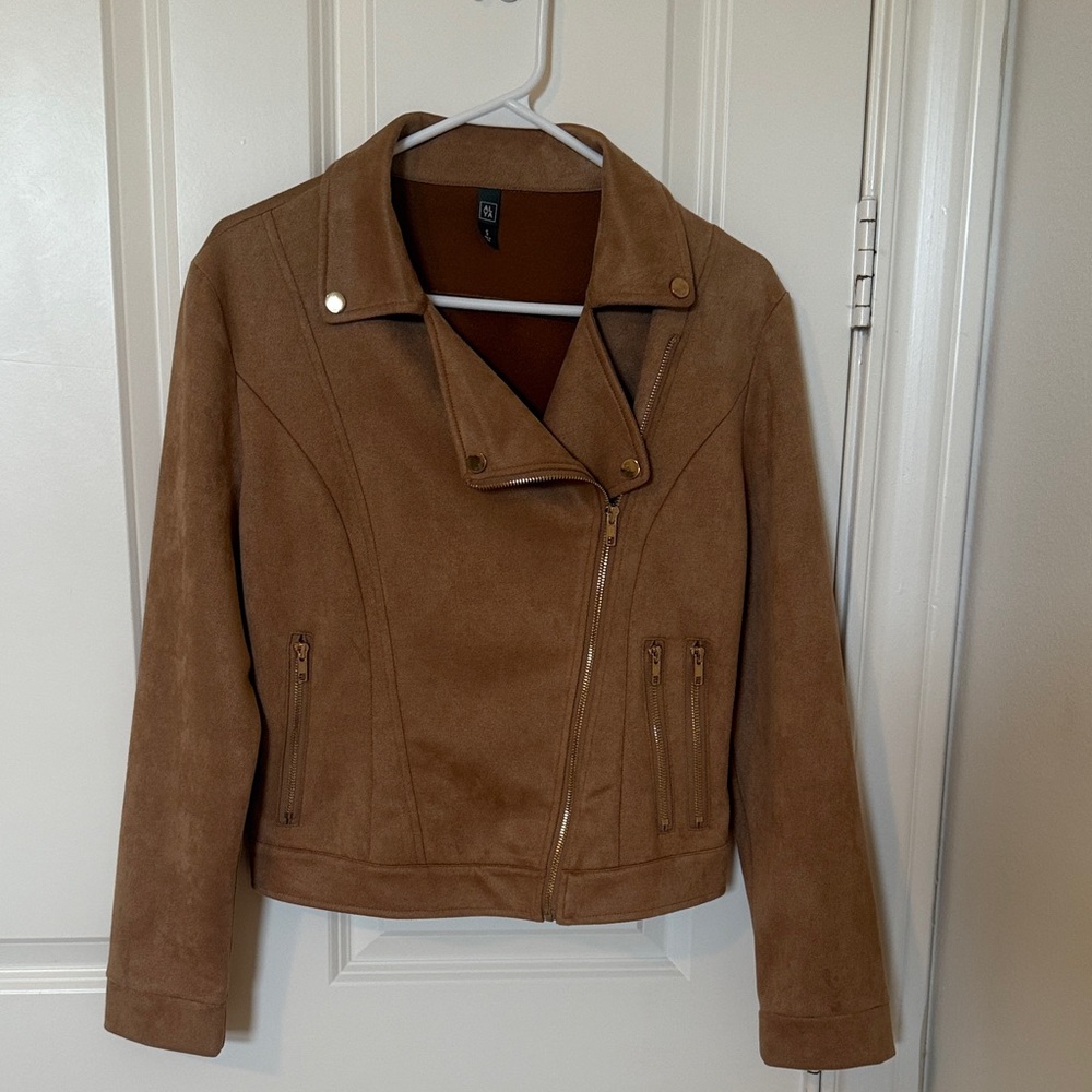 Brown Micro Suede Women's Jacket